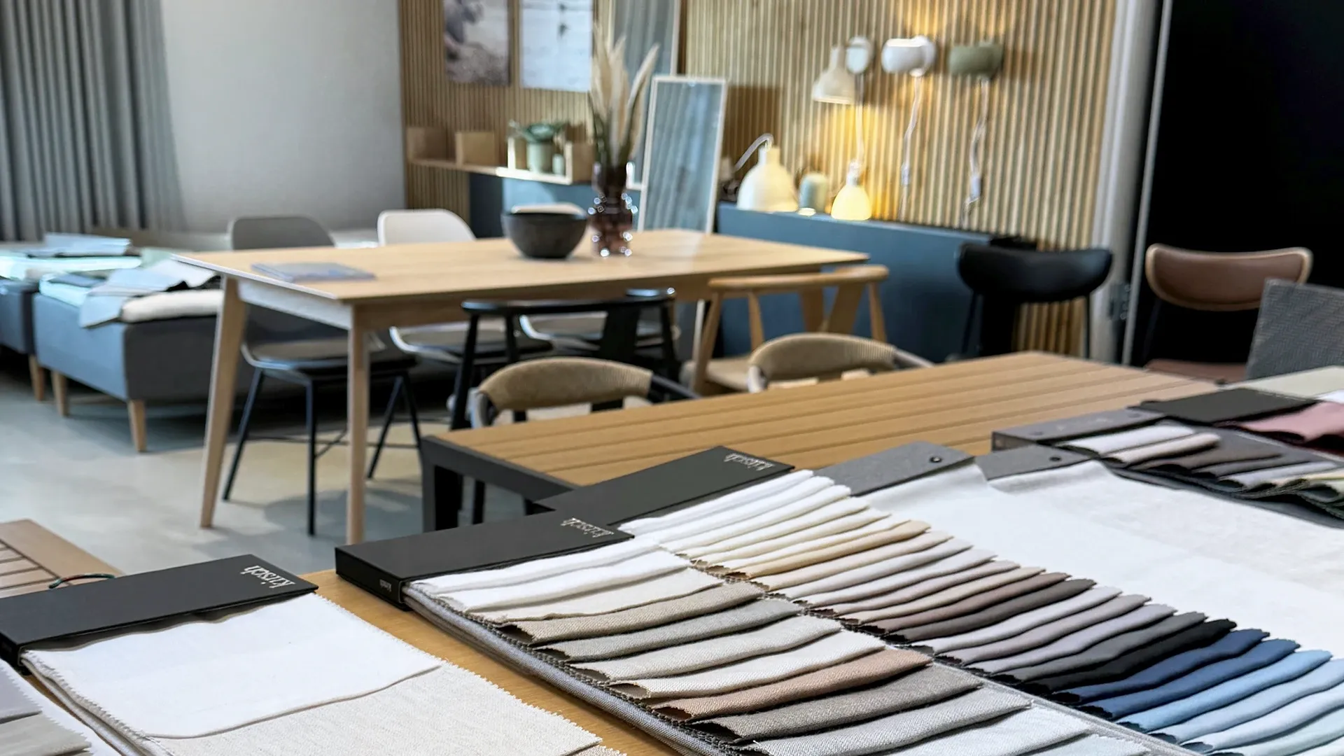 Product samples at Third.space Esbjerg office