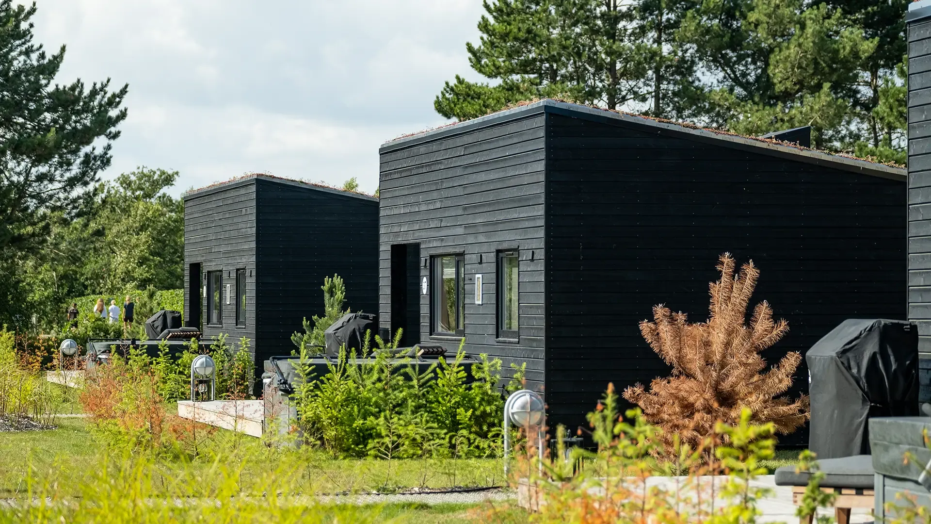 Feddet Camping cabin with Scandinavian design and warm wooden details.