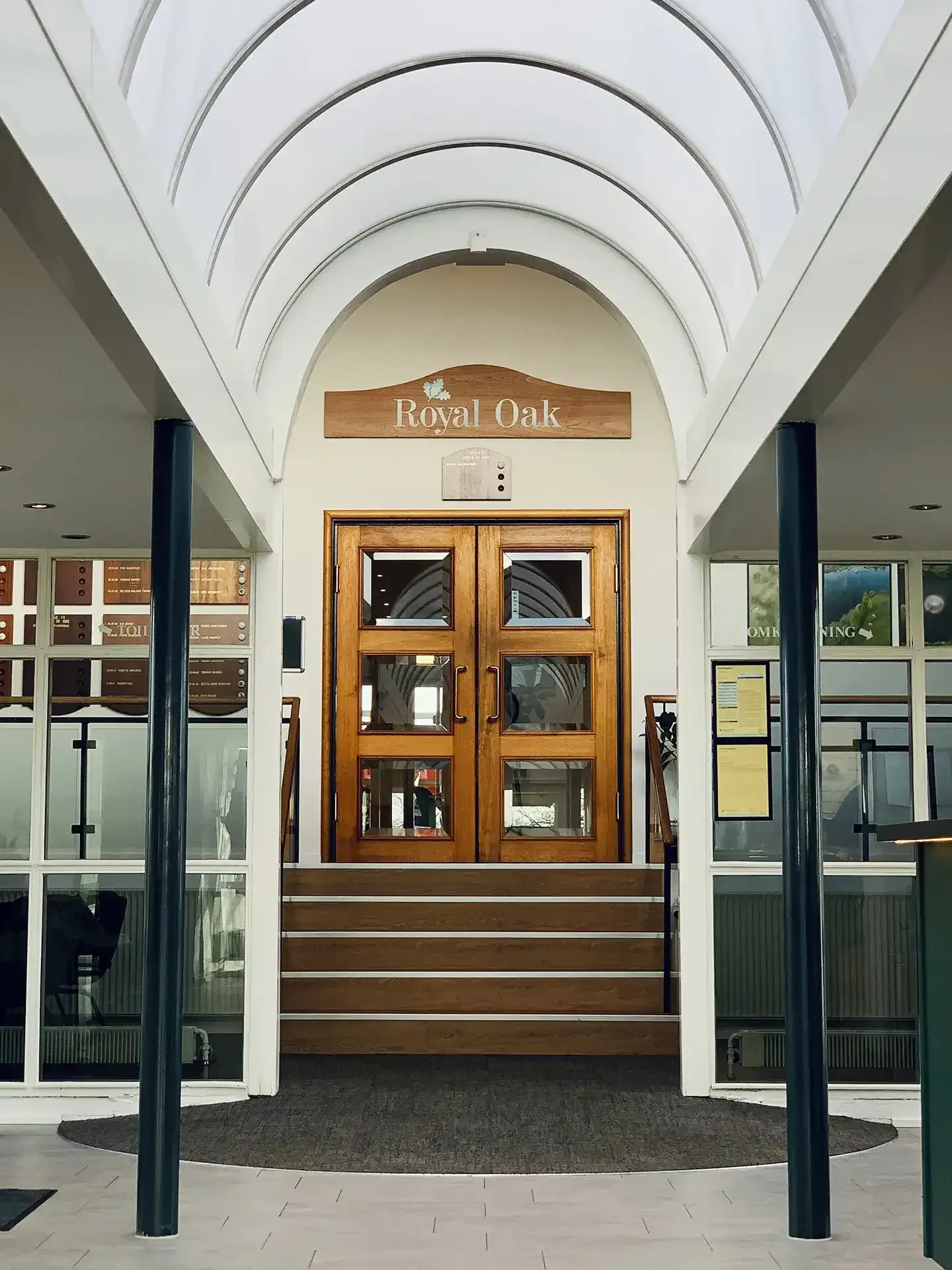 Interior of the Royal Oak Golf Club hall