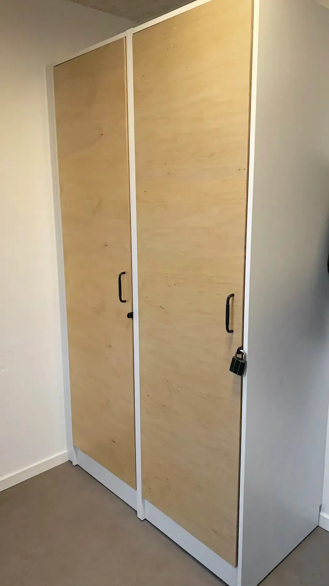 Tall locker cabinets with built-in locks, offering secure and efficient storage for student belongings.